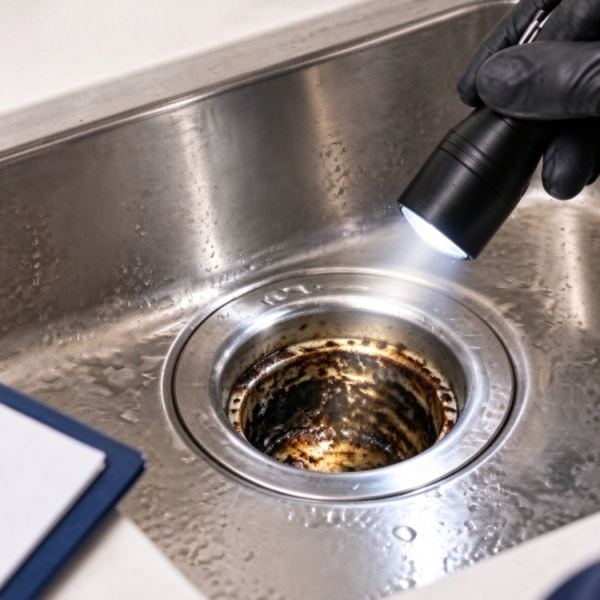 Slow Drainage and Odor Investigation